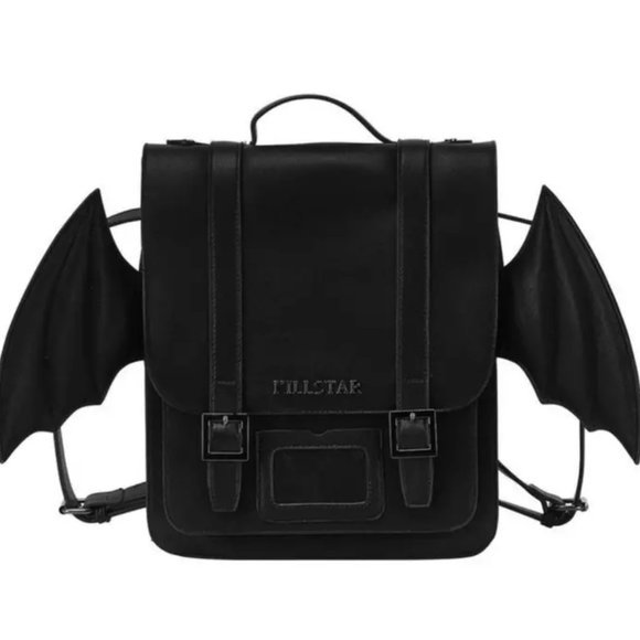 Killstar Handbags - KILLSTAR DRAVEN BAT WING SATCHEL BACKPACK